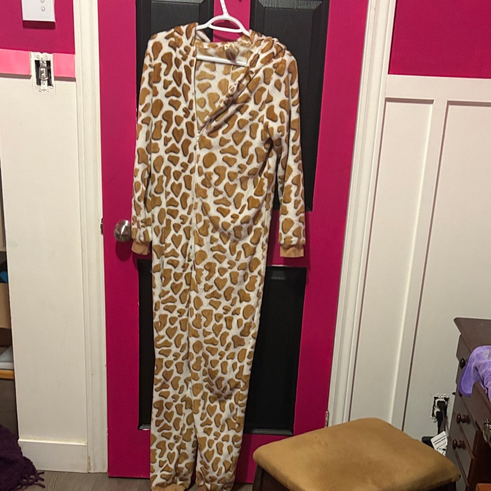 Giraffe Print Onesie Pajamas